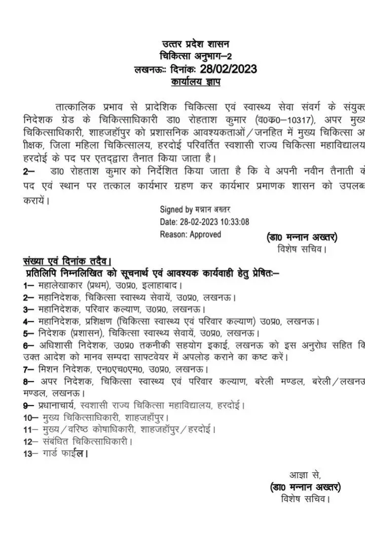 चली स्वास्थ्य विभाग की तबादला एक्सप्रेस- सीएमओ भेजें यहां से वहां चली स्वास्थ्य विभाग की तबादला एक्सप्रेस- सीएमओ भेजें यहां से वहां