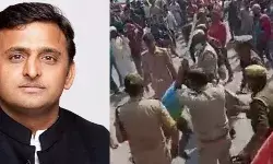 पुलिसकर्मियों ने की युवक की पिटाई- अखिलेश ने वीडियो शेयर कर कसा तंज