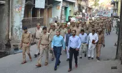 त्यौहारों के दृष्टिगत DM-SP ने पैदल गस्त- अधीनस्थों को दिये निर्देश