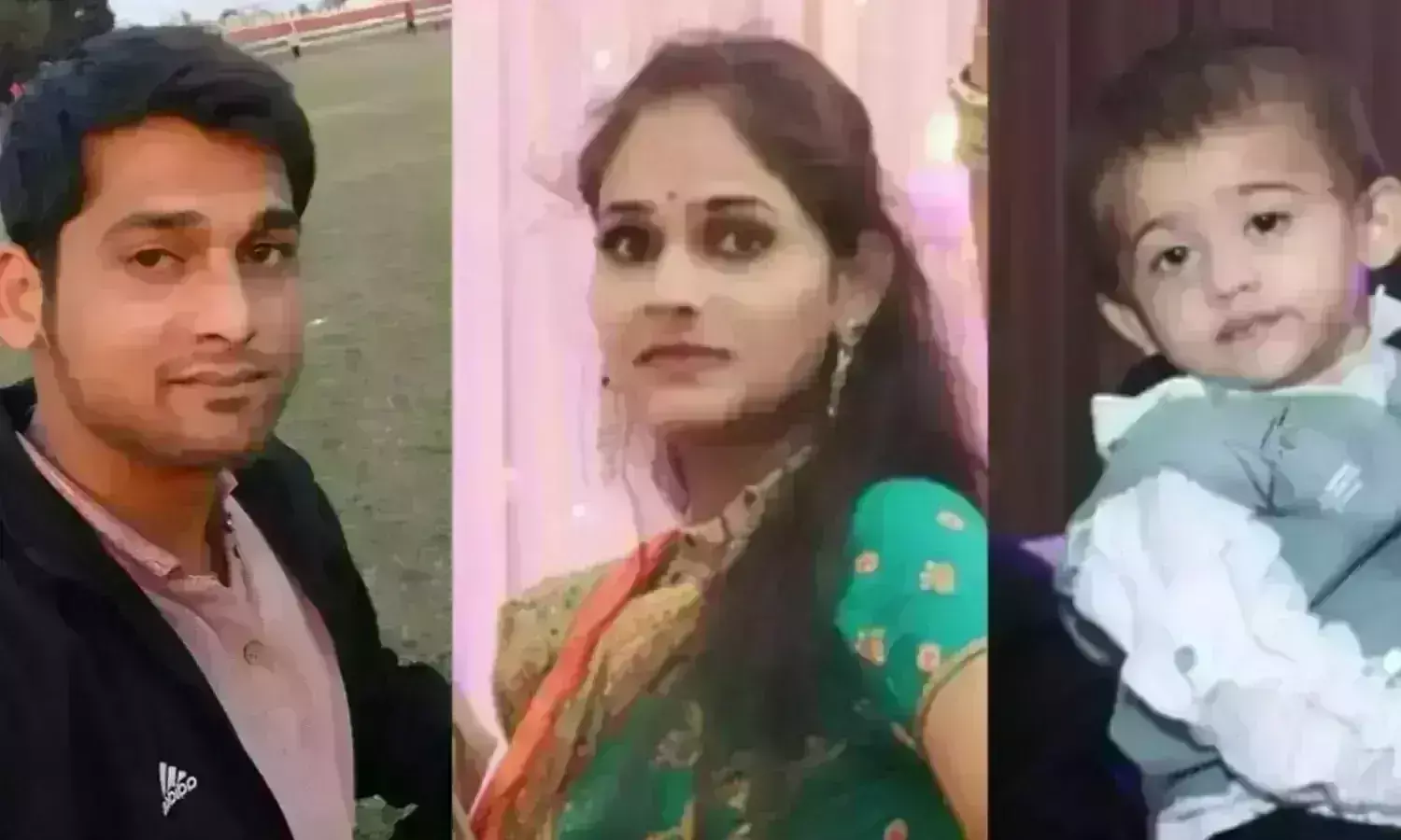 पुलिस कर्मचारी सहित, उसकी पत्नी और बच्चे के मिले शव पुलिस कर्मचारी सहित, उसकी पत्नी और बच्चे के मिले शव