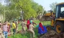 अवैध कब्जा हटवाने गई पुलिस को हमला कर दौड़ाया चार पुलिसकर्मी घायल