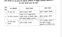 दौड़ी पुलिस विभाग की ट्रांसफर एक्सप्रेस- पुलिस अफसरों के तबादले