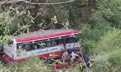 गहरी खाई में गिरी सवारियों से भरी रोडवेज बस- मच गया कोहराम गहरी खाई में गिरी सवारियों से भरी रोडवेज बस- मच गया कोहराम