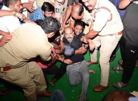 पेपर लीक मामले में बीजेपी प्रदेशाध्यक्ष गिरफ्तार- घर से खींचकर ले..