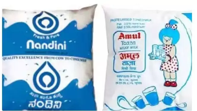 दूध के रेट बढ़ा रही अमूल का बहिष्कार- यूज करेंगे नंदनी दूध दूध के रेट बढ़ा रही अमूल का बहिष्कार- यूज करेंगे नंदनी दूध