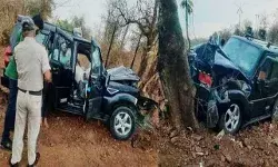 पेड़ से टकराई मंत्री की बेटी की कार- एयरबैग ने बचाई जान पेड़ से टकराई मंत्री की बेटी की कार- एयरबैग ने बचाई जान