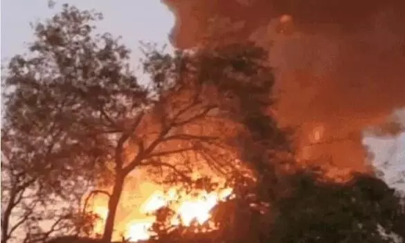 फोम फैक्ट्री में लगी भीषण आग में चार लोगों की जिंदा जलकर मौत