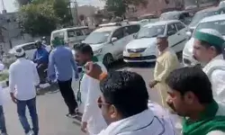 थाने पर किसानों का हंगामा- हिरासत में लिए किसान राकेश ने छुड़ाए थाने पर किसानों का हंगामा- हिरासत में लिए किसान राकेश ने छुड़ाए