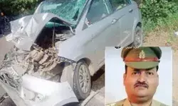 डीसीएम से हुई भिड़ंत में कार सवार इंस्पेक्टर की मौत, साथी गंभीर