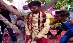 दहेज मांगना दूल्हे को पड़ा भारी- पेड़ से बांधकर की गई पूरी खातिरदारी