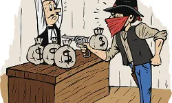 बैंक कर्मियों को लगाया साढ़े सात लाख का चूना- लूटेरे फरार...