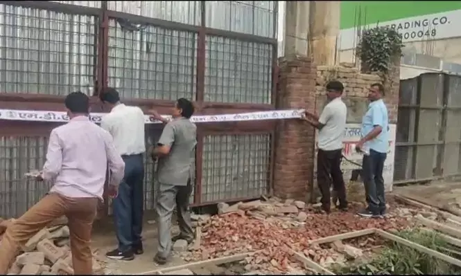 अवैध निर्माण पर MDA ने की कार्रवाई - लगाई गई सील