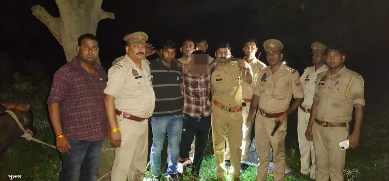 एनकाउंटर में पुलिस के हत्थे चढ़ा बदमाश - दर्जन भर मुकदमे पहले से दर्ज