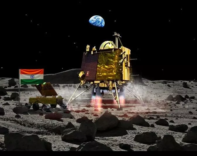 चंदा मामा पर उतर कर भारत ने रचा इतिहास - ISRO को मिली कामयाबी