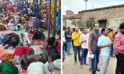 शिक्षक भर्ती के लिए कुंभ जैसे हालात- कोई फुटपाथ तो कोई सोया स्टेशन