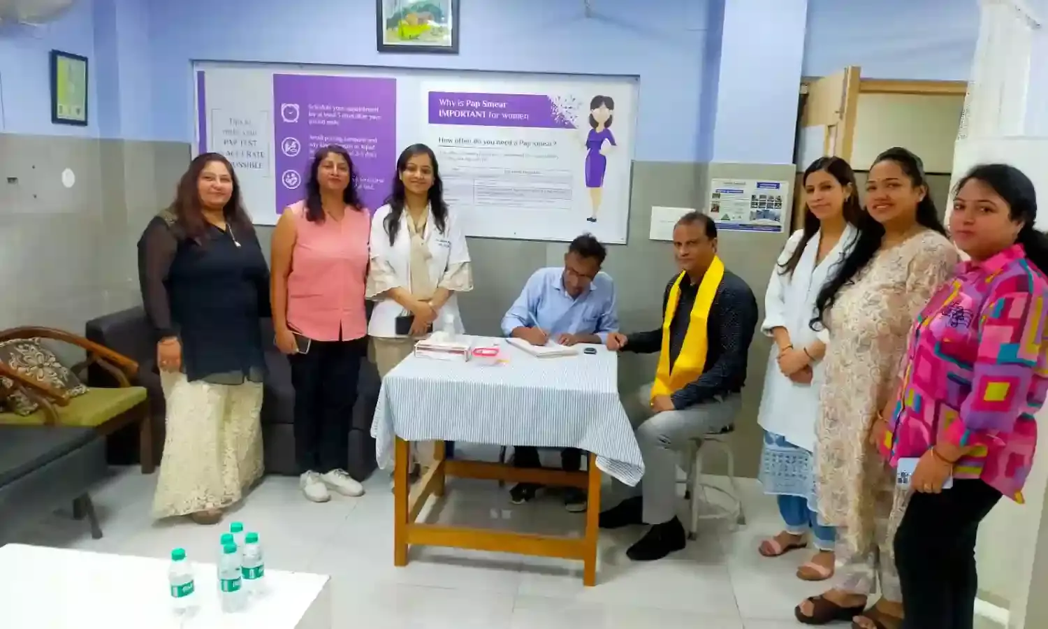 नारायणी शाखा द्वारा लगाया गया नि:शुल्क ब्लड शुगर जांच शिविर