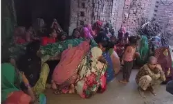 आकाशीय बिजली ले उड़ी महिला की जान- युवक झुलसा- भैंस बकरी..