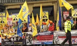 खालिस्तानी कर रहे हदे पार- छिडका गोमूत्र, जलाया राष्ट्रीय ध्वज