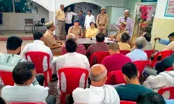 एसडीएम व सीओ ने थाने पर की मीटिंग- ग्राम प्रधानों को दिये निर्देश