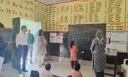 कलेक्टर ने किया विद्यालय निरीक्षण- व्यवस्थाएं देख प्रसन्नता की व्यक्त