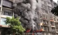 बहु मंजिला इमारत में लगी भीषण आग में जलकर दो लोगों की मौत
