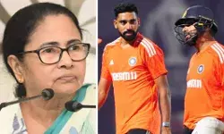 भारतीय क्रिकेट टीम का हौसला बढ़ाने की बजाय ममता की निगाहें जर्सी पर