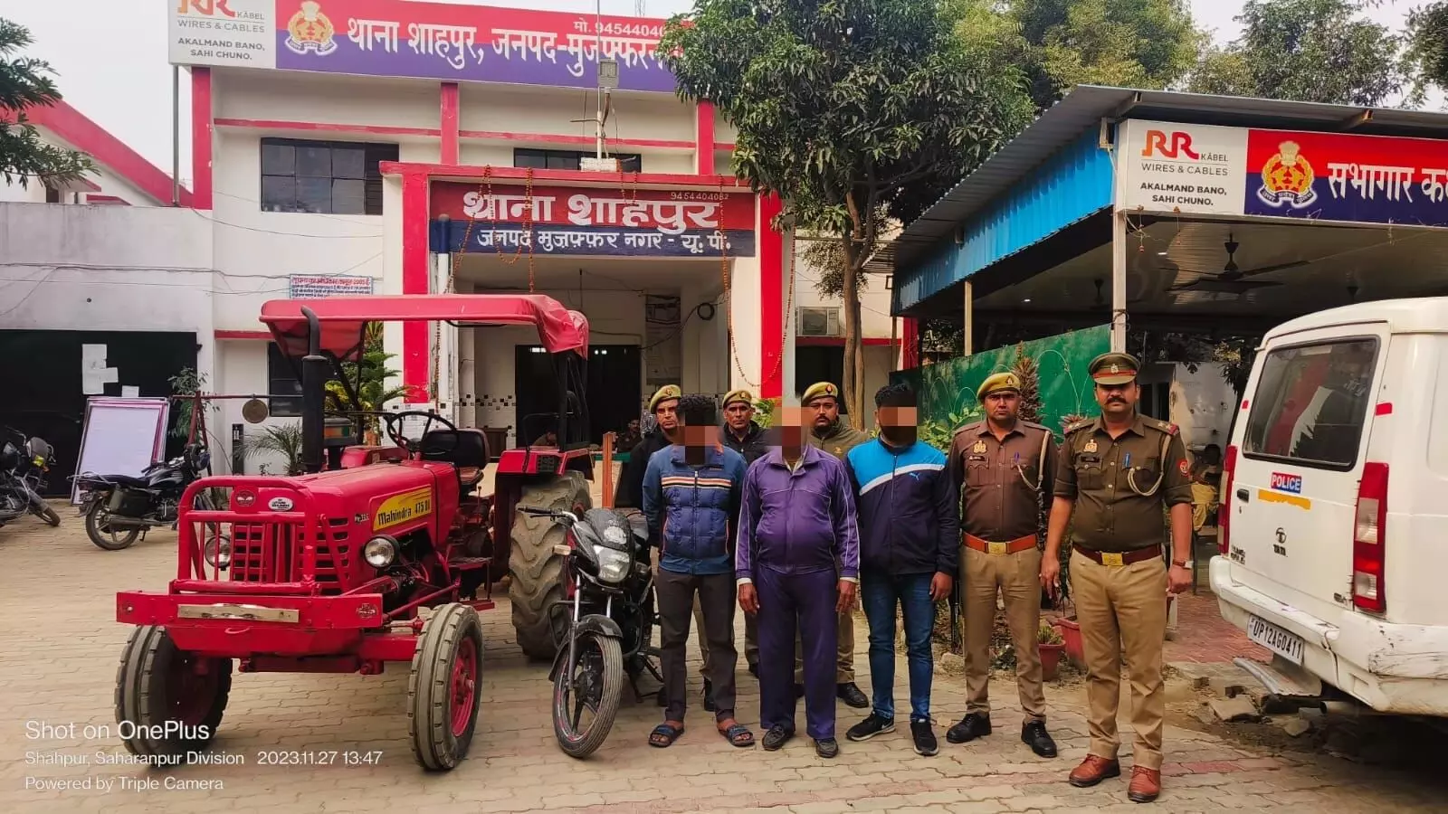 गन्ने से भरी ट्रॉली को ही कर लिया था चोरी- पुलिस ने किया पर्दाफाश