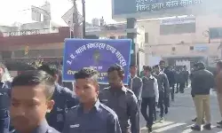 स्टूडेंट ने मतदाता जागरूकता रैली निकालकर किया मोटे अनाज..
