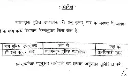 SSP का संक्षिप्त फेरबदल-नए PPS को मिला सीओ सदर का कार्यभार SSP का संक्षिप्त फेरबदल-नए PPS को मिला सीओ सदर का कार्यभार