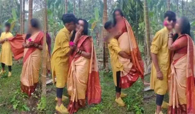 प्रिंसिपल को छात्र ने किया किस- रोमांटिक फोटोशूट पर बवाल- परिजन भड़के