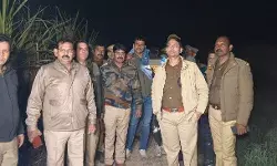 सर्द रात में जंगल में पुलिस ने दिखाई गर्मी- लुटेरे को चखाया पीतल