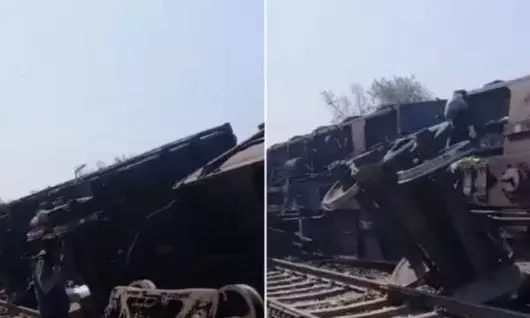 फ्लाईओवर पर बड़ा रेल हादसा- 10 डिब्बे ट्रैक से उतरे रेस्क्यू- ऑपरेशन..