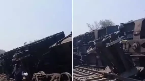 फ्लाईओवर पर बड़ा रेल हादसा- 10 डिब्बे ट्रैक से उतरे रेस्क्यू- ऑपरेशन..