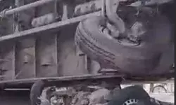 टाटा मैजिक पर पलटा तेज रफ्तार कंटेनर तीन लोगों की दबकर मौत