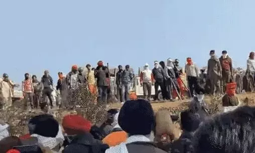 किसान आंदोलन-भाले तलवार व गंडासे से हमला- 12 पुलिसकर्मी...