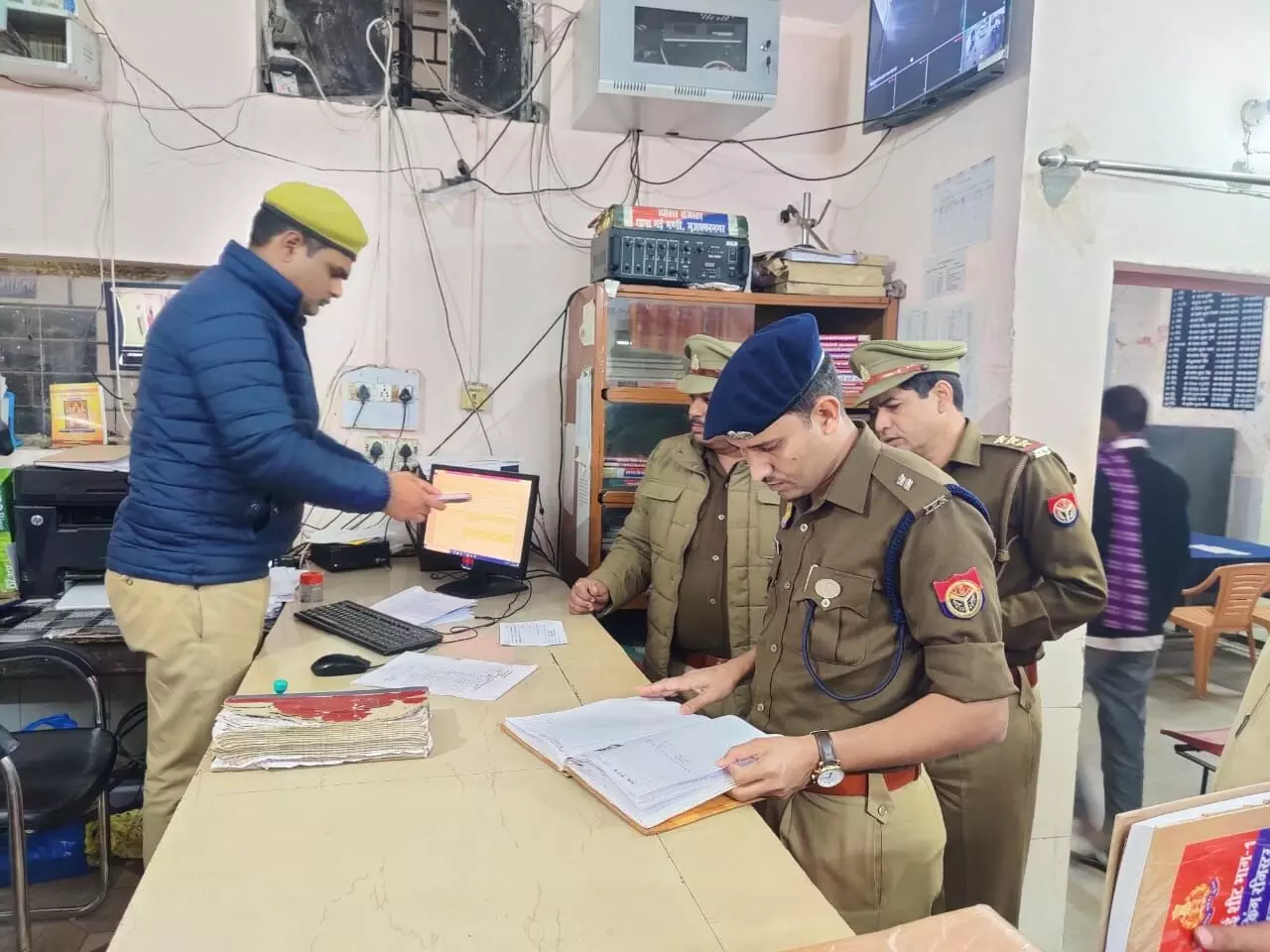 निरीक्षण करने अचानक पहुंचे एसपी सिटी- जायजा लेकर परखी व्यवस्थाएं