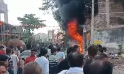 धूं धूं करके जली फुटवियर शॉप- दंपति समेत दो बच्चे झुलसे- महिला गंभीर