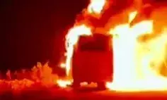 कांवड़ियों को लेकर हरिद्वार जा रही बस बनी आग का गोला- शिव भक्तों... कांवड़ियों को लेकर हरिद्वार जा रही बस बनी आग का गोला- शिव भक्तों...