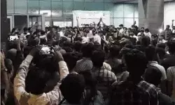 एएनएम छात्र की मौत पर मेडिकल कॉलेज में बवाल- छात्रों का हंगामा