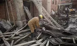 निर्माणाधीन इमारत की छत गिरने से मजदूरों की हुई मौत