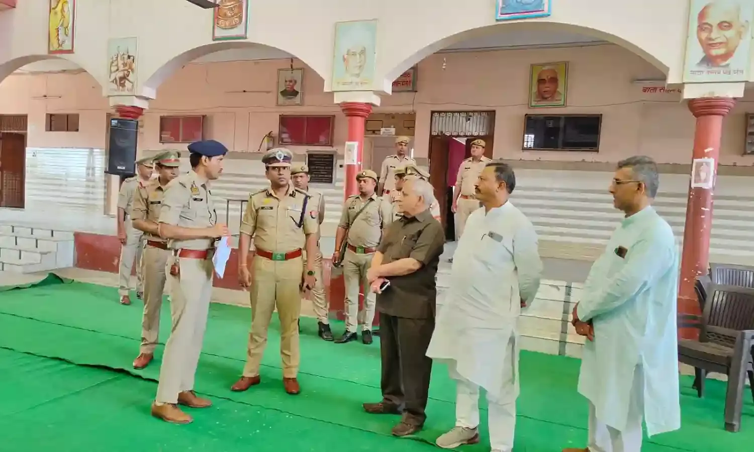 CM के कार्यक्रम स्थल का निरीक्षण कर SSP ने लिया सुरक्षा का जायजा