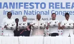 कांग्रेस का घोषणा पत्र जारी- पांच न्याय और 25 गारंटियां- महिलाओं को...