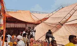 CM के पहुंचने से पहले गिरा रैली का टेंट- मची अफरातफरी- दो घायल