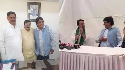हाथी से उतरे मलूक नागर अब चलाएंगे हैंडपंप - आरएलडी में हुए शामिल हाथी से उतरे मलूक नागर अब चलाएंगे हैंडपंप - आरएलडी में हुए शामिल