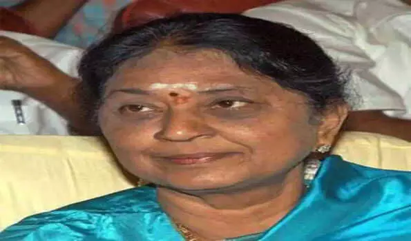 दिल का दौरा पड़ने से पूर्व मंत्री आर इंदिरा का हुआ निधन दिल का दौरा पड़ने से पूर्व मंत्री आर इंदिरा का हुआ निधन