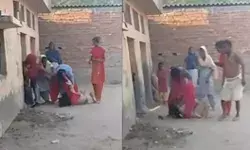 बकाया वसूलने पहुंची टीम पर हमला- युवती को जमीन पर गिराकर पीटा