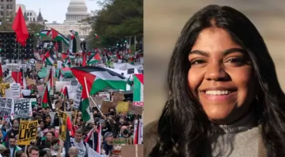 US में इसराइल के खिलाफ प्रदर्शन करने पर भारतीय छात्रा गिरफ्तार