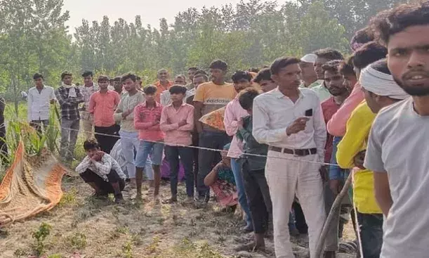 डबल मर्डर- अर्धनग्न हालत मे मिली महिला की लाश- फंदे से लटका मिला किसान