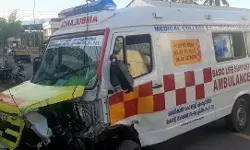 एम्बुलेंस की चपेट में आने से व्यक्ति की मौत- मचा कोहराम एम्बुलेंस की चपेट में आने से व्यक्ति की मौत- मचा कोहराम