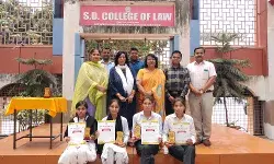 एस. डी. कॉलेज ऑफ़ लॉ के छात्रों ने लहराया परचम एस. डी. कॉलेज ऑफ़ लॉ के छात्रों ने लहराया परचम